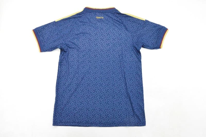 AAA(Thailand) Spain 2026 Dark Blue Soccer Jersey 02
