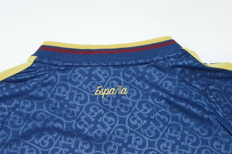 AAA(Thailand) Spain 2026 Dark Blue Soccer Jersey 02