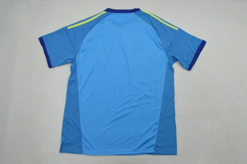 AAA(Thailand) Spain 2026 World Cup Goalkeeper Blue Soccer Jersey 02