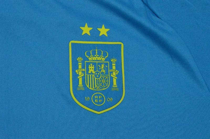 AAA(Thailand) Spain 2026 Goalkeeper Blue Soccer Jersey 2 Stars