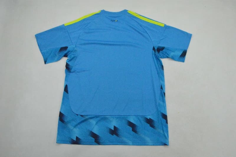 AAA(Thailand) Spain 2026 Goalkeeper Blue Soccer Jersey 2 Stars