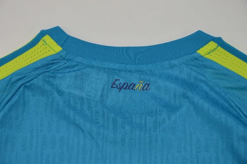AAA(Thailand) Spain 2026 World Cup Goalkeeper Blue Soccer Jersey (Player)
