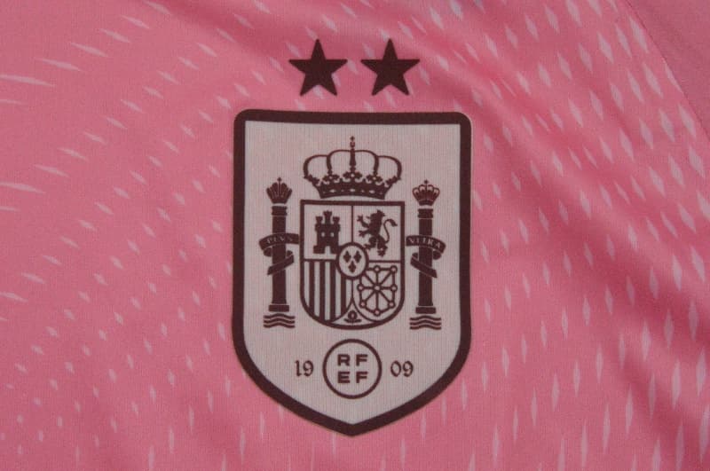 AAA(Thailand) Spain 2026 Goalkeeper Pink Soccer Jersey 2 Stars