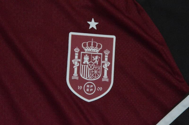 AAA(Thailand) Spain 2026 Goalkeeper Red Long Sleeve Soccer Jersey 2 Stars