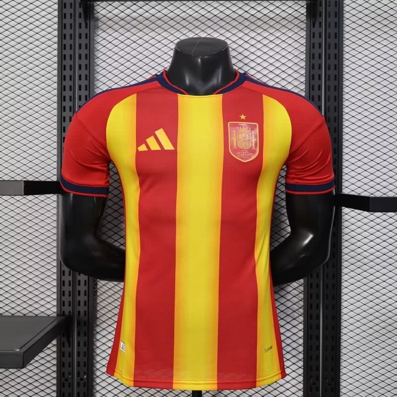 AAA(Thailand) Spain 2026 Red Yellow Soccer Jersey (Player)
