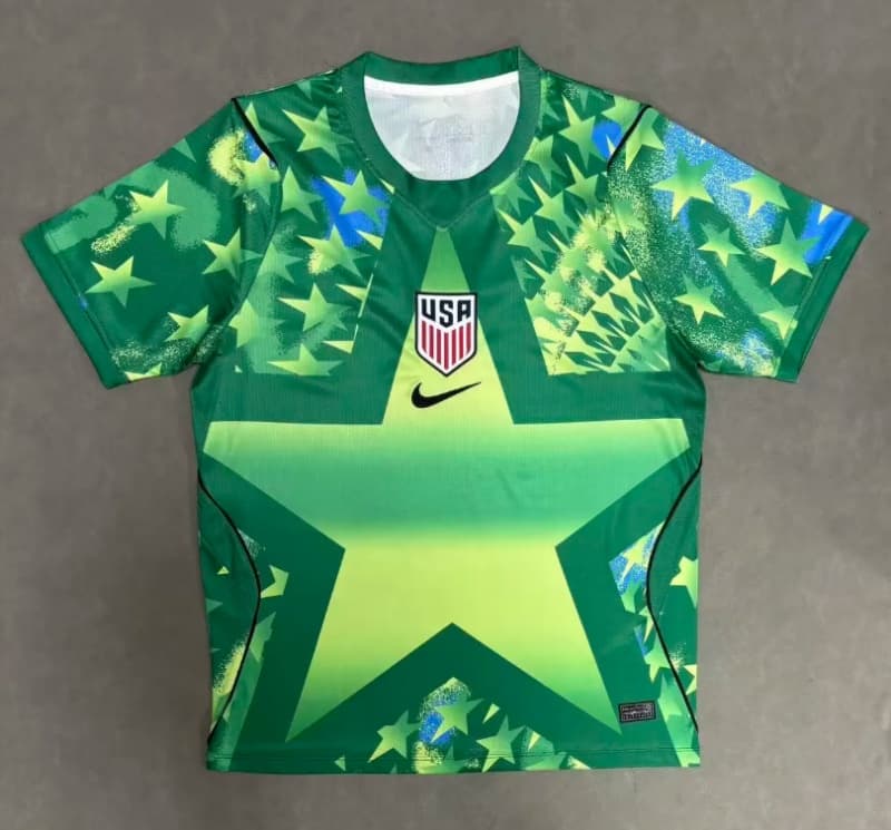 AAA(Thailand) USA 2026 Goalkeeper Green Soccer Jersey AAA(Thailand) USA 2026 Goalkeeper Green Soccer Jersey