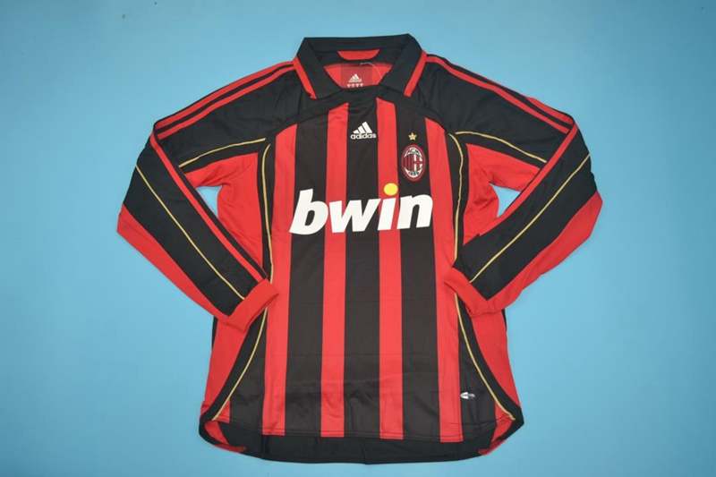 AAA(Thailand) AC Milan 2006/07 Home Retro Soccer Jersey(L/S)