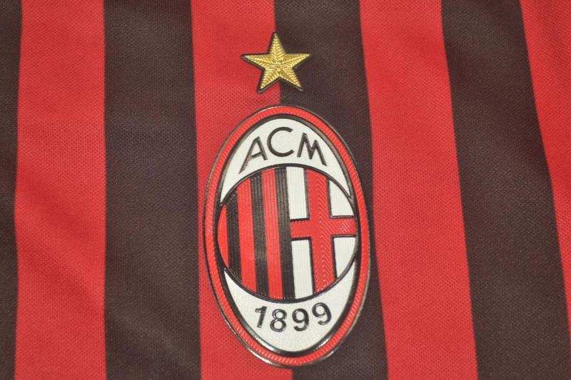 AAA(Thailand) AC Milan 2011/12 Home Retro Soccer Jersey