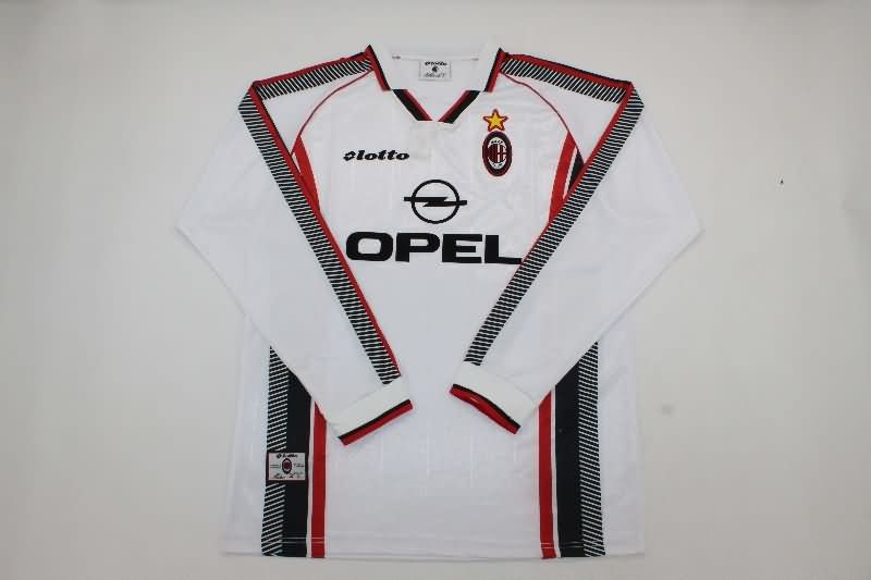AAA(Thailand) AC Milan 1997/98 Third Long Sleeve Retro Soccer Jersey AAA(Thailand) AC Milan 1997/98 Third Long Sleeve Retro Soccer Jersey