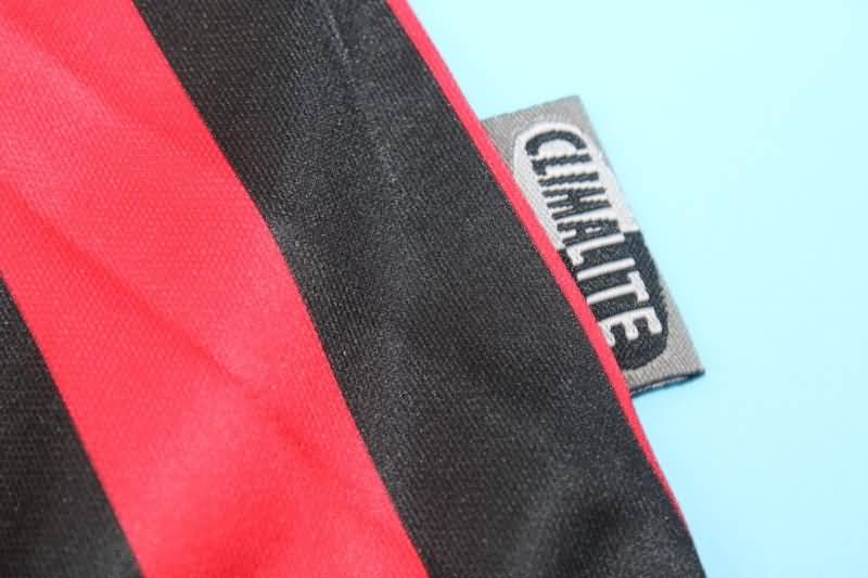 AAA(Thailand) AC Milan 1999/00 Home Long Slevee Retro Soccer Jersey