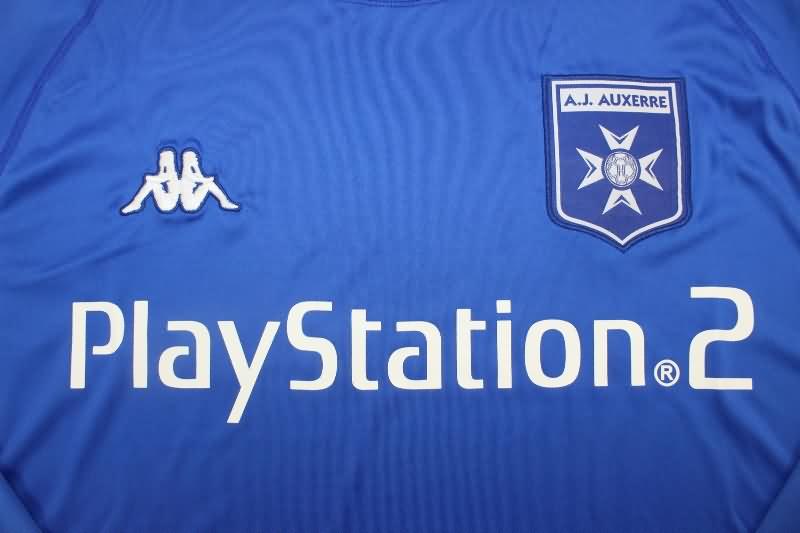 AAA(Thailand) AJ Auxerre 2003/04 Away Long Sleeve Retro Soccer Jersey