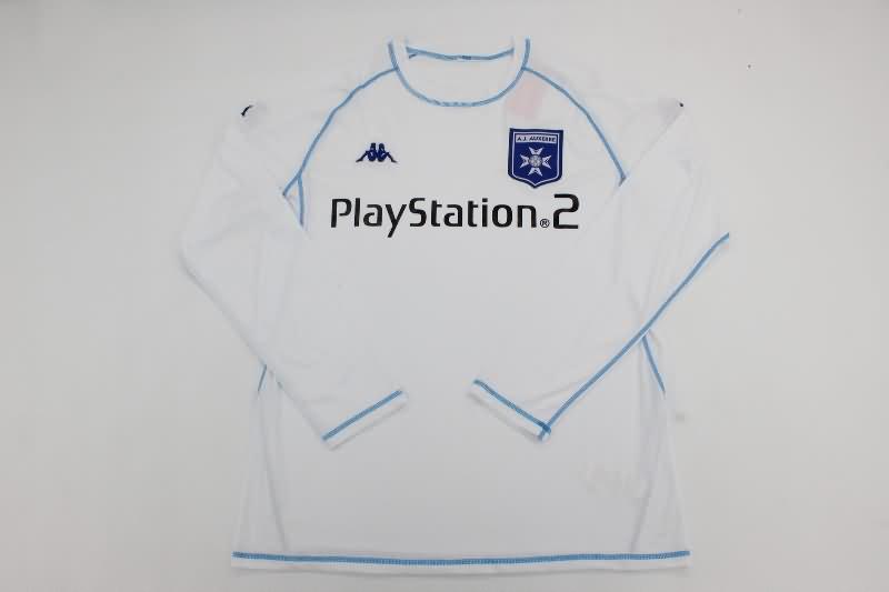 AAA(Thailand) AJ Auxerre 2003/04 Home Long Sleeve Retro Soccer Jersey