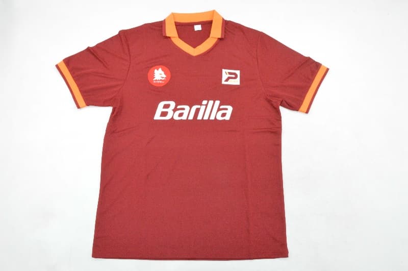 AAA(Thailand) AS Roma 1982/83 Home Retro Soccer Jersey AAA(Thailand) AS Roma 1982/83 Home Retro Soccer Jersey