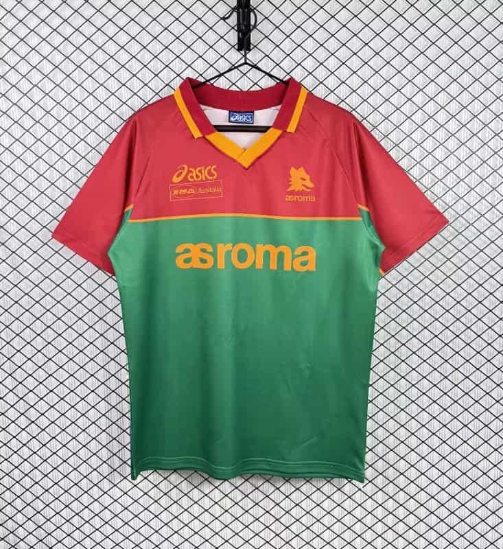 AAA(Thailand) AS Roma 1995/96 Training Retro Soccer Jersey AAA(Thailand) AS Roma 1995/96 Training Retro Soccer Jersey