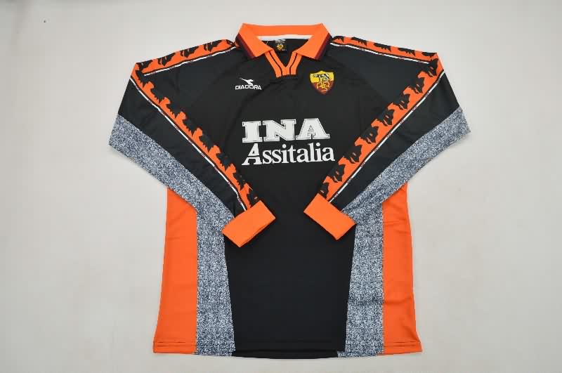 AAA(Thailand) AS Roma 1998/99 Third Long Sleeve Retro Soccer Jersey AAA(Thailand) AS Roma 1998/99 Third Long Sleeve Retro Soccer Jersey