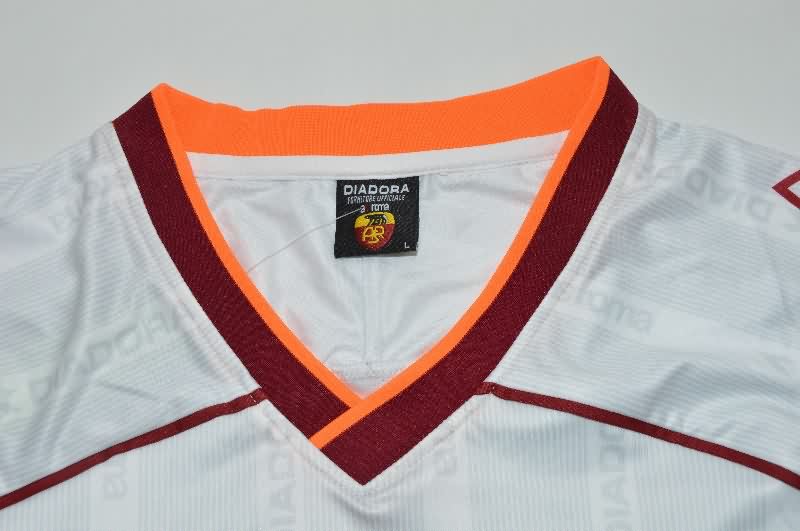 AAA(Thailand) AS Roma 1999/00 Away Retro Long Sleeve Soccer Jersey