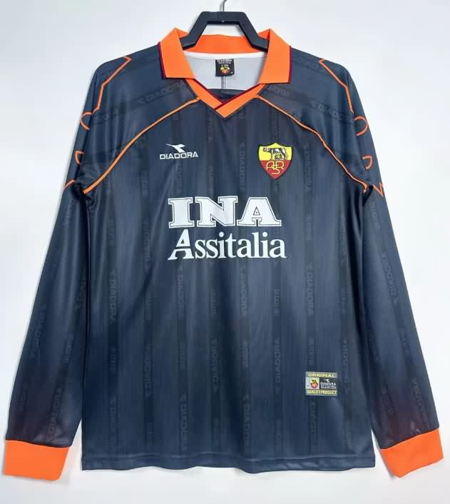 AAA(Thailand) AS Roma 1999/00 Third Retro Long Sleeve Soccer Jersey AAA(Thailand) AS Roma 1999/00 Third Retro Long Sleeve Soccer Jersey