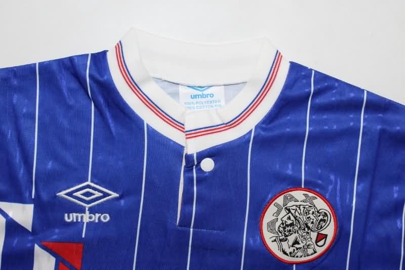 AAA(Thailand) Ajax 1989/90 Away Long Sleeve Retro Soccer Jersey