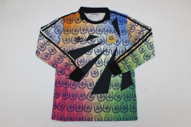 AAA(Thailand) Argentina 1993 Goalkeeper Long Sleeve Retro Soccer Jersey AAA(Thailand) Argentina 1993 Goalkeeper Long Sleeve Retro Soccer Jersey