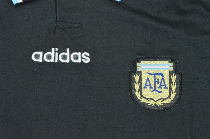 AAA(Thailand) Argentina 1994 Black Retro Soccer Jersey