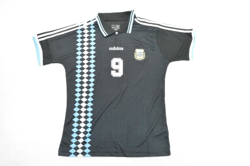 AAA(Thailand) Argentina 1994 Black Retro Soccer Jersey