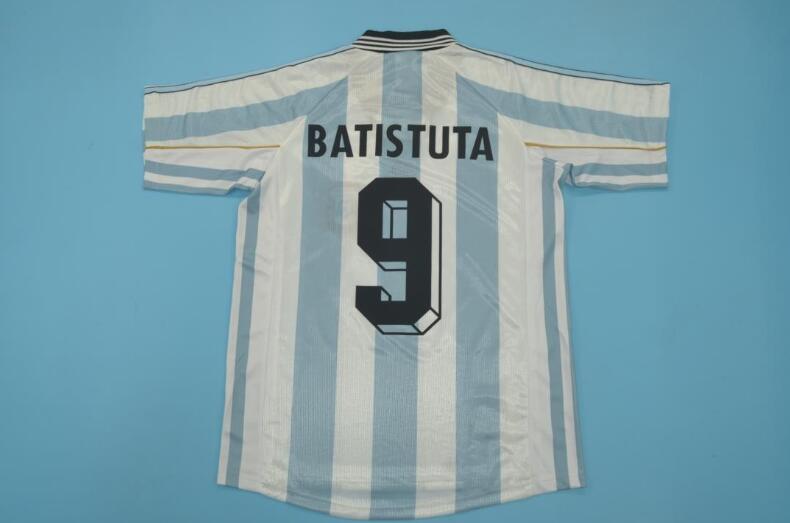 AAA(Thailand) Argentina 1998 Home Retro Soccer Jersey