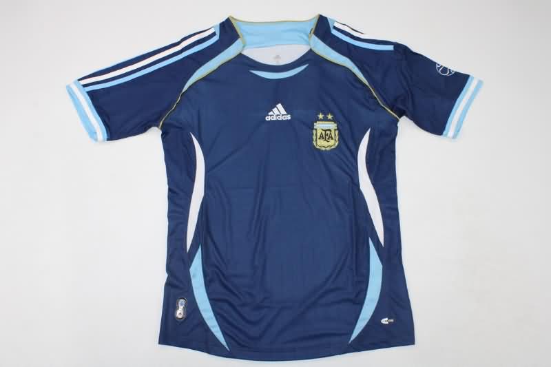 AAA(Thailand) Argentina 2006 Away Retro Soccer Jersey