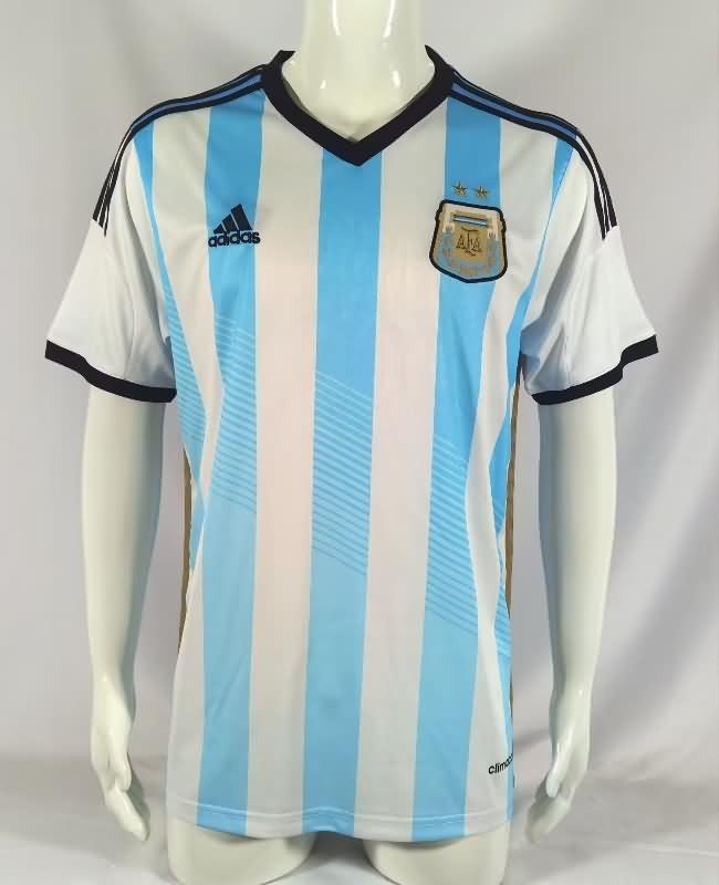 AAA(Thailand) Argentina 2014 Home Retro Soccer Jersey