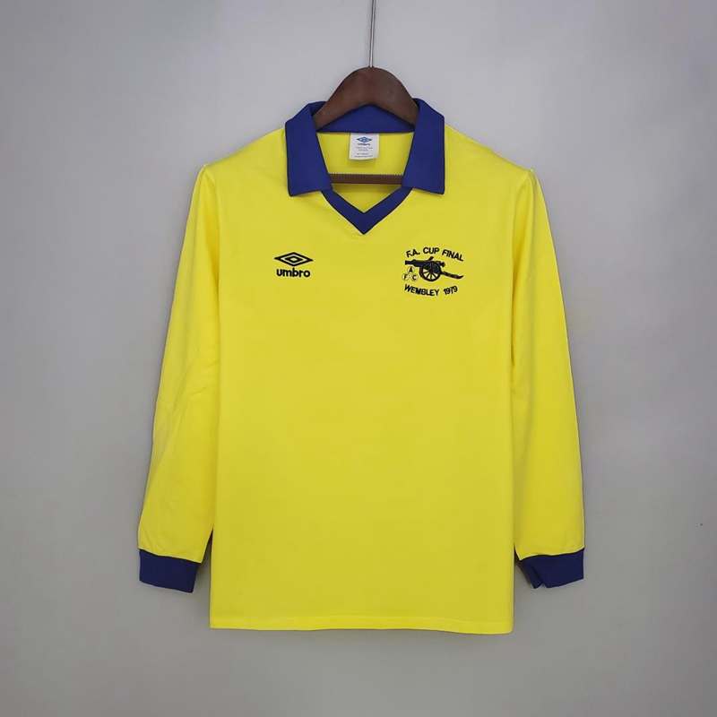 AAA(Thailand) Arsenal 1979 FA Cup Final Retro Soccer Jersey(L/S)