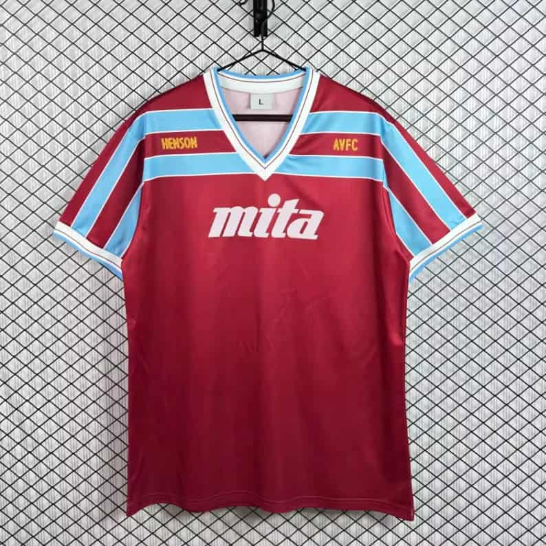 AAA(Thailand) Aston Villa 1985/87 Home Retro Soccer Jersey