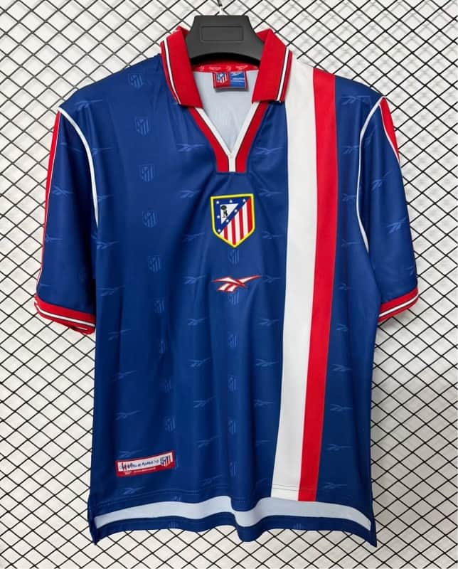 AAA(Thailand) Atletico Madrid 1999/00 Away Retro Soccer Jersey
