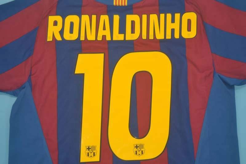 AAA(Thailand) Barcelona 2005/06 Home UCL Retro Soccer Jersey