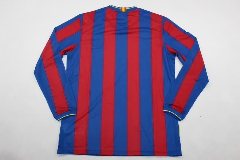 AAA(Thailand) Barcelona 2009/10 Home Long Sleeve Retro Soccer Jersey