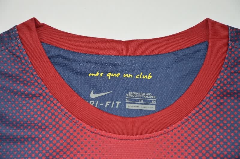 AAA(Thailand) Barcelona 2012/13 Home Long Slevee Retro Soccer Jersey (Player)
