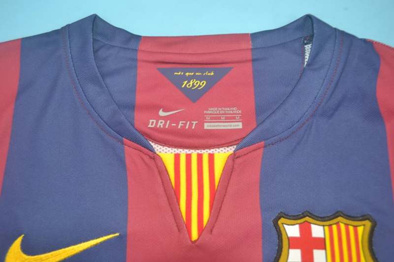 AAA(Thailand) Barcelona 2014/15 Home Retro Soccer Jersey(Player)