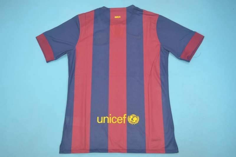 AAA(Thailand) Barcelona 2014/15 Home Retro Soccer Jersey(Player)