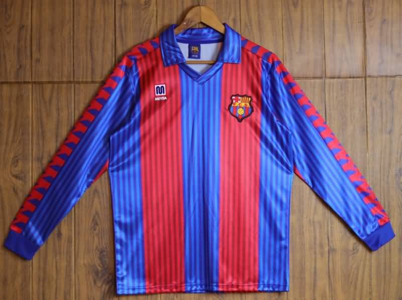 AAA(Thailand) Barcelona 1989/92 Home Long Retro Soccer Jersey