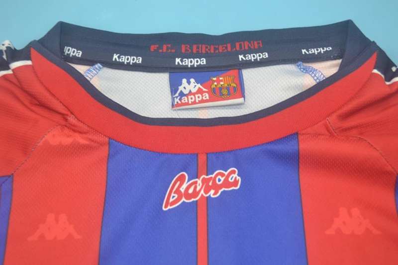 AAA(Thailand) Barcelona 1997/98 Home Retro Soccer Jersey