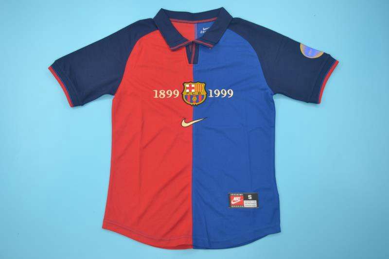 AAA(Thailand) Barcelona 1999/00 Home Retro Soccer Jersey