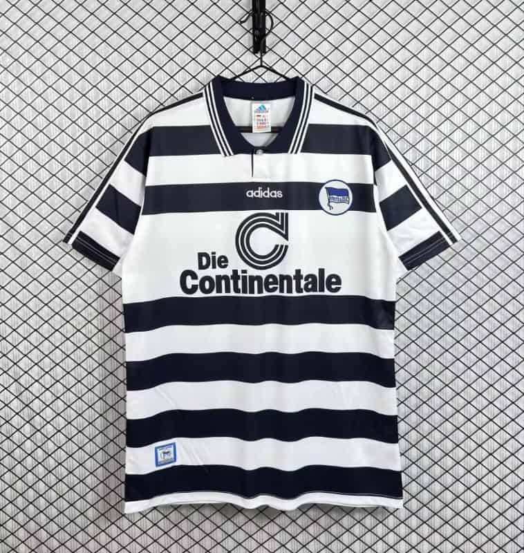 AAA(Thailand) Berlin Hertha 1998/99 Home Retro Soccer Jersey AAA(Thailand) Berlin Hertha 1998/99 Home Retro Soccer Jersey