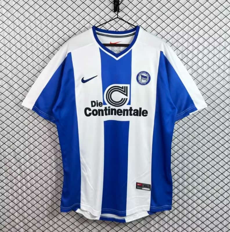 AAA(Thailand) Berlin Hertha 1999/00 Home Retro Soccer Jersey AAA(Thailand) Berlin Hertha 1999/00 Home Retro Soccer Jersey