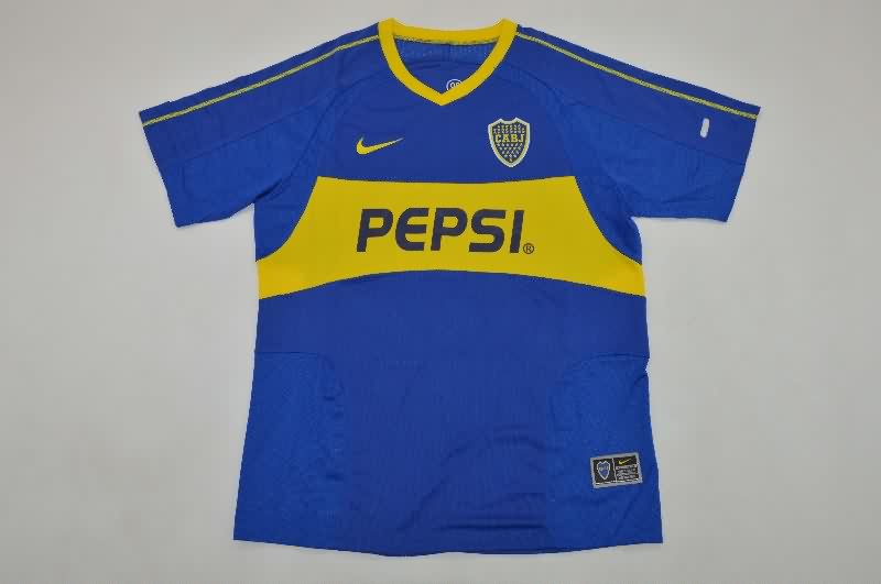 AAA(Thailand) Boca Juniors 2003/04 Home Retro Soccer Jersey AAA(Thailand) Boca Juniors 2003/04 Home Retro Soccer Jersey