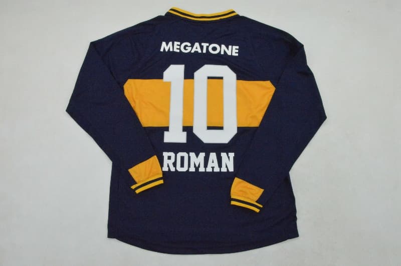 AAA(Thailand) Boca Juniors 2006/07 Home Retro Long Sleeve Soccer Jersey