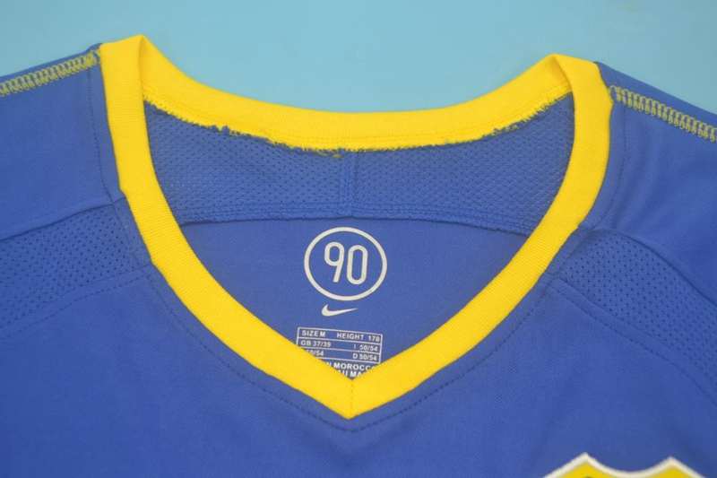 AAA(Thailand) Boca Juniors 2003 Home Long Retro Soccer Jersey