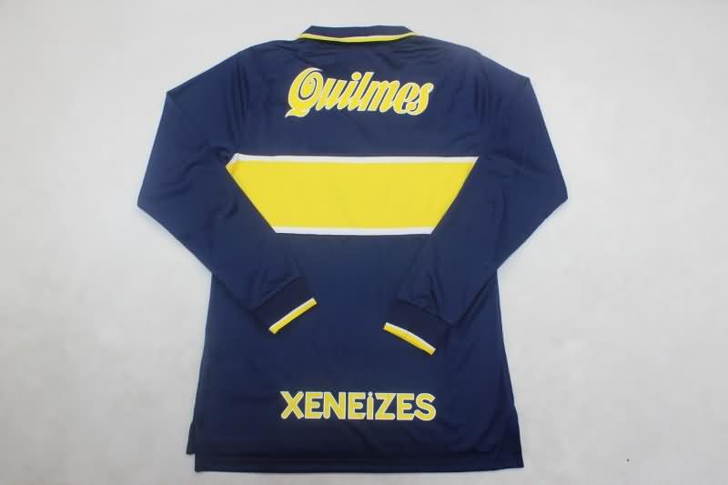 AAA(Thailand) Boca Juniors 1996/97 Home Long Sleeve Retro Soccer Jersey