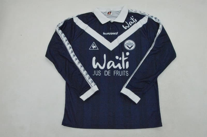 AAA(Thailand) Bordeaux 1996/97 Home Retro Long Sleeve Soccer Jersey AAA(Thailand) Bordeaux 1996/97 Home Retro Long Sleeve Soccer Jersey