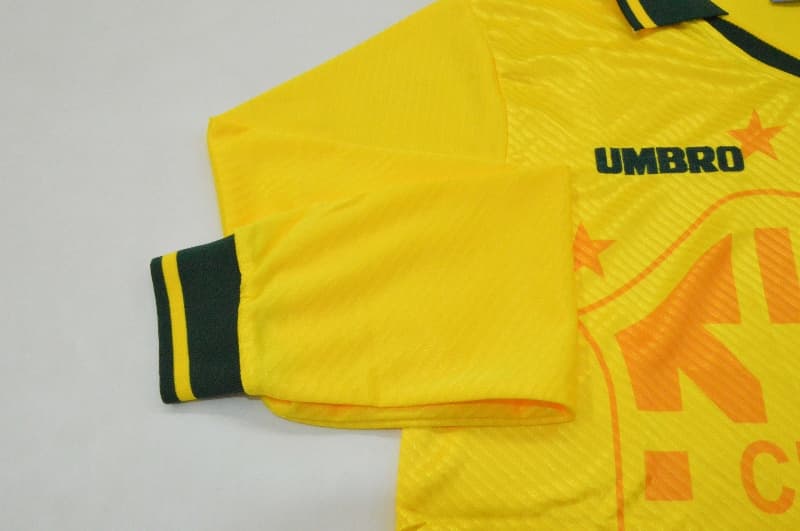 AAA(Thailand) Brazil 1994 Home Retro Long Sleeve Soccer Jersey