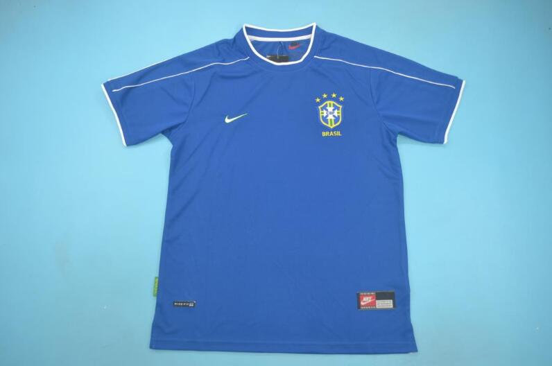 AAA(Thailand) Brazil 1998 Away Retro Soccer Jersey