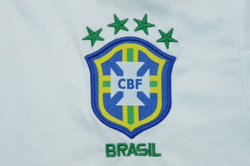 AAA(Thailand) Brazil 1998 Goalkeeper White Retro Soccer Jersey