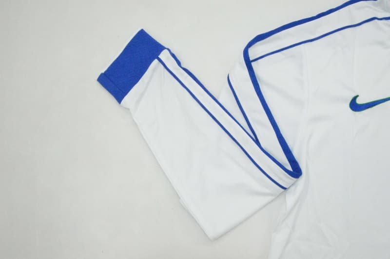 AAA(Thailand) Brazil 1998 Goalkeeper White Retro Long Sleeve Soccer Jersey